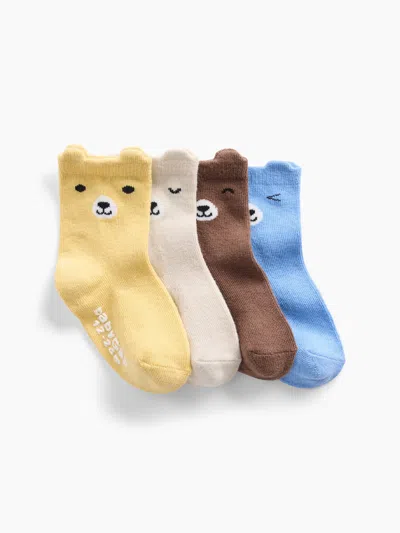 Gap Factory Babygap Critter Crew Socks (4-pack) In Multi
