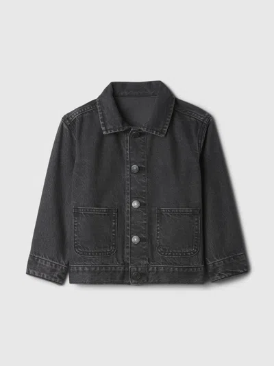 Gap Factory Babygap Denim Chore Jacket In Black