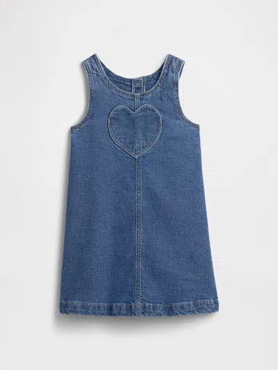 Gap Factory Babygap Denim Heart Skirtall In Blue