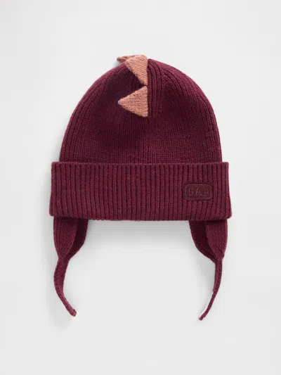 Gap Factory Babygap Dino Beanie In Red