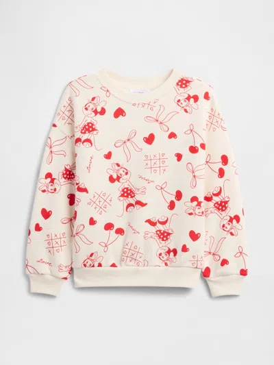 Gap Factory Babygap × Disney Minnie Mouse Print Sweatshirt In Orange