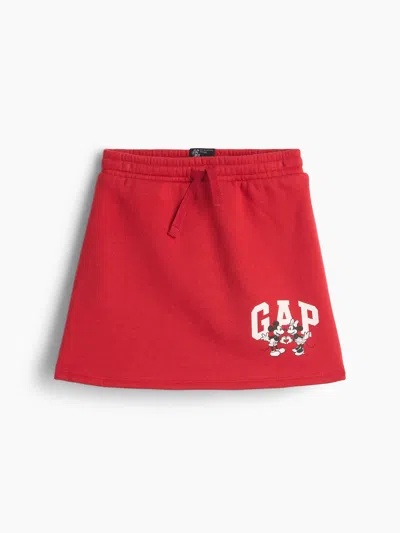 Gap Factory Babygap × Disney Pull-on Logo Skort In Red