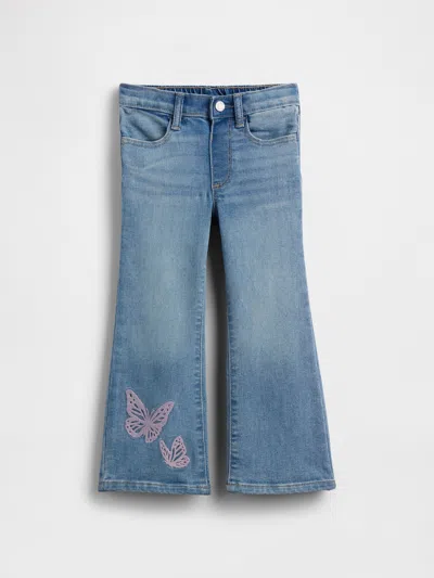 Gap Factory Babygap Embroidered '70s Flare Jeans In Blue