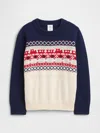 Gap Factory Babygap Fair Isle Intarsia Sweater In Neutral