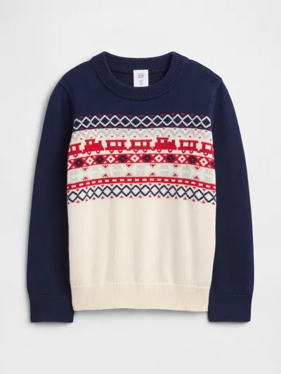 Gap Factory Babygap Fair Isle Intarsia Sweater In Neutral