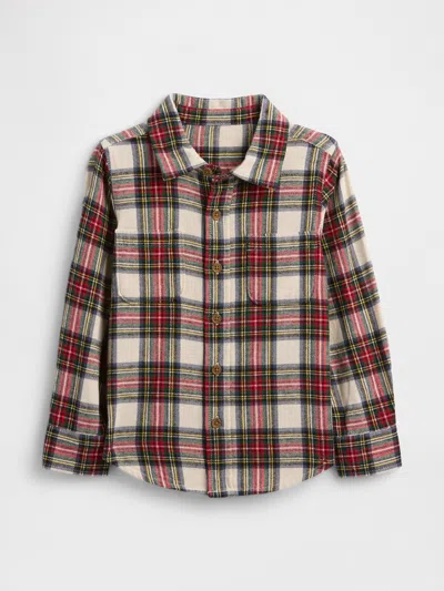 Gap Factory Babygap Flannel Shirt In Brown