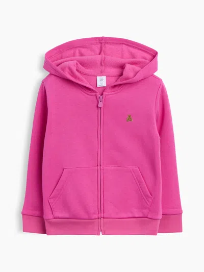 Gap Factory Babygap Fleece Zip Hoodie In Pink
