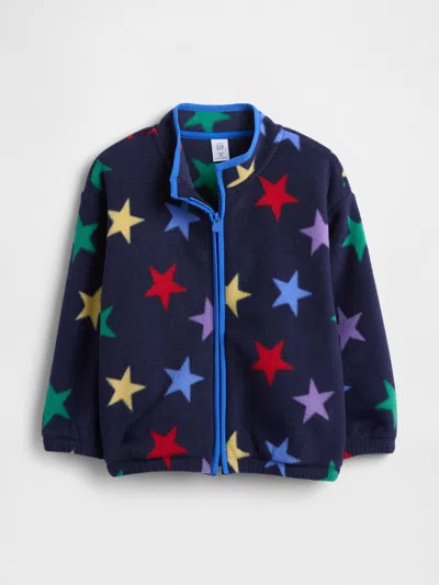 Gap Factory Babygap Fleece Zip Sweatshirt In Blue