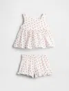 Gap Factory Babygap Gauze Two-piece Outfit Set In White