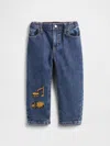 Gap Factory Babygap Graphic Baggy Jeans In Blue