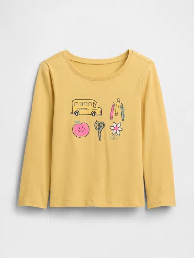 Gap Factory Babygap Graphic T-shirt In Gold