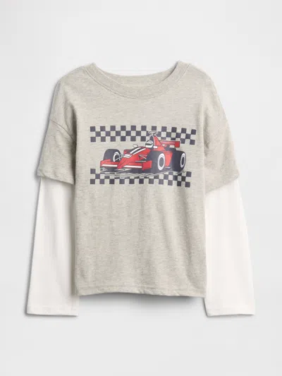 Gap Factory Babygap Graphic T-shirt In Gray