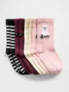 Gap Factory Babygap Halloween Crew Socks (4-pack) In Black