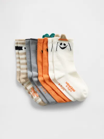 Gap Factory Babygap Halloween Crew Socks (4-pack) In Multi