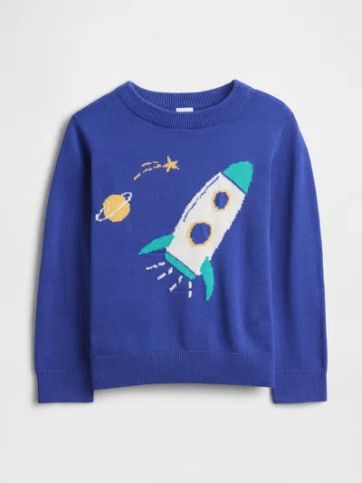 Gap Factory Babygap Intarsia Sweater In Blue