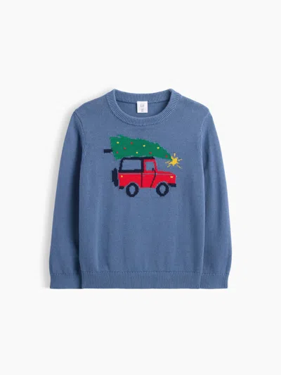 Gap Factory Babygap Intarsia Sweater In Blue
