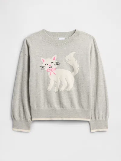 Gap Factory Babygap Intarsia Sweater In Gray