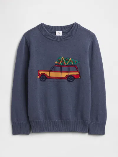 Gap Factory Babygap Intarsia Sweater In Gray