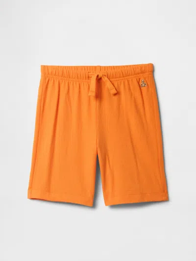 Gap Factory Babygap Jersey Pull-on Shorts In Orange