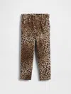 Gap Factory Babygap Leopard Print Paperbag Mom Jeans In Animal Print