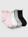 Gap Factory Babygap Lettuce-trim Crew Socks (4-pack) In Multi