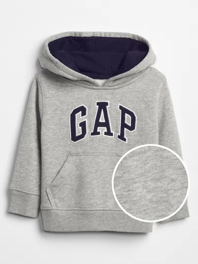Gap Factory Babygap Logo Hoodie In Gray