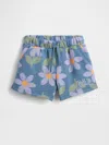 Gap Factory Babygap Logo Pull-on Shorts In Blue