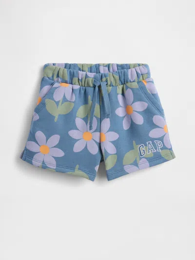 Gap Factory Babygap Logo Pull-on Shorts In Blue