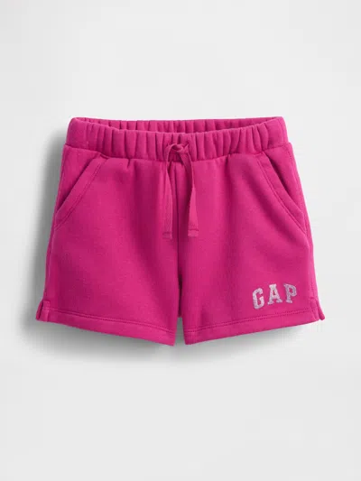 Gap Factory Babygap Logo Pull-on Shorts In Pink