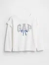 Gap Factory Babygap Logo Ruffle Crewneck T-shirt In White