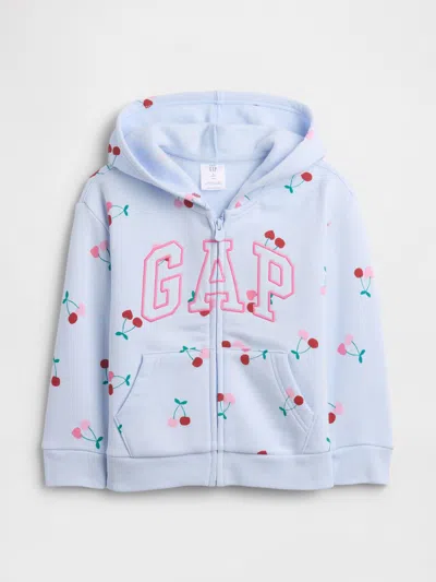 Gap Factory Babygap Logo Zip Hoodie In Blue