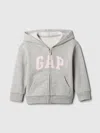Gap Factory Babygap Logo Zip Hoodie In Gray