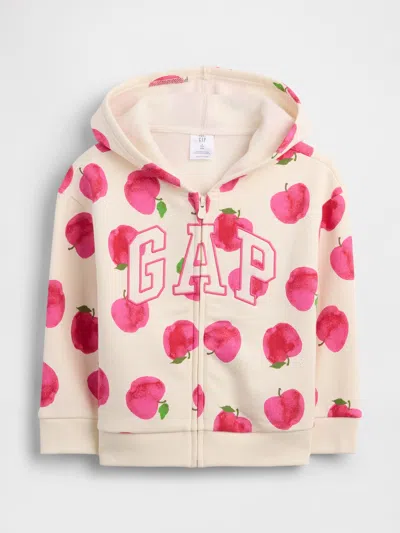 Gap Factory Babygap Logo Zip Hoodie In Pink