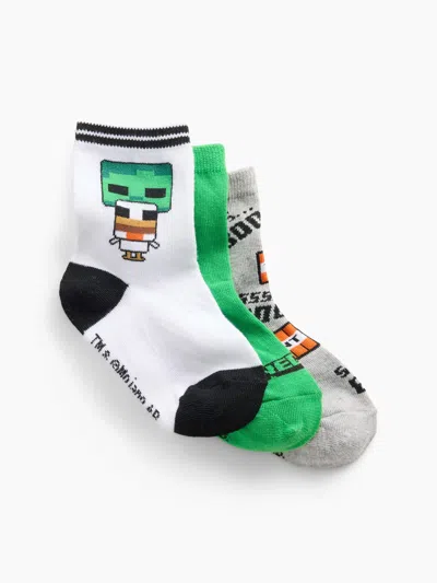 Gap Factory Kids' Babygap Minecraft Crew Socks (3-pack)