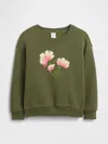 Gap Factory Babygap Oversized Graphic Sweatshirt In Green