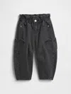 Gap Factory Babygap Paperbag Horseshoe Jeans In Black
