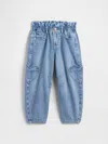 Gap Factory Babygap Paperbag Horseshoe Jeans In Blue