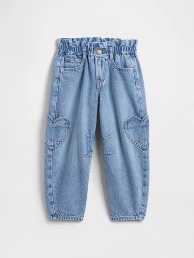 Gap Factory Babygap Paperbag Horseshoe Jeans In Blue