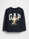 Gap Factory Babygap | Peanuts Logo T-shirt In Black