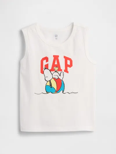 Gap Factory Babygap | Peanuts Logo Tank Top In White