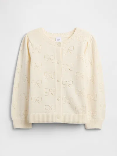 Gap Factory Babygap Pointelle Cardigan In Neutral