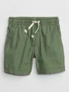 Gap Factory Babygap Poplin Pull-on Shorts In Green