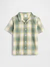 Gap Factory Babygap Poplin Vacay Shirt In Green