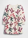 Gap Factory Babygap Print Sweatshirt Dress In Neutral