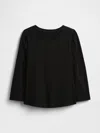 Gap Factory Babygap Puff Sleeve Crewneck T-shirt In Black