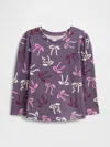 Gap Factory Babygap Puff Sleeve Crewneck T-shirt In Pink