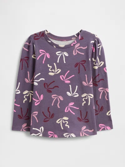 Gap Factory Babygap Puff Sleeve Crewneck T-shirt In Pink