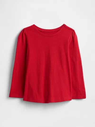 Gap Factory Babygap Puff Sleeve T-shirt In Red