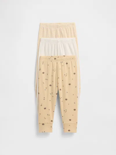 Gap Factory Babygap Pull-on Joggers (3-pack) In Multi