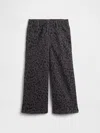 Gap Factory Babygap Pull-on Leopard Wide-leg Jeans In Multi